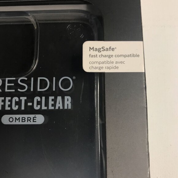 Speck Presidio Perfect-Clear Ombre Hard Shell Case for iPhone 13 mini & 12 mini - Picture 6 of 7